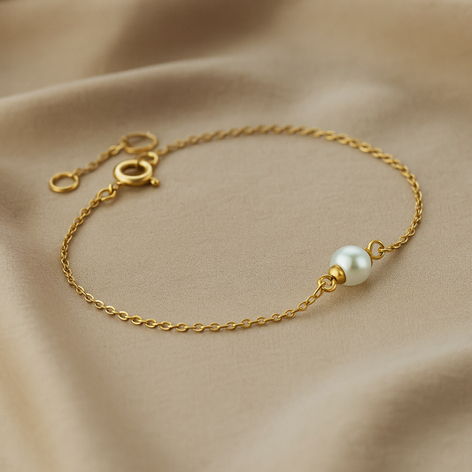 Minimalist Sea Pearl Stainless Steel Bracelets