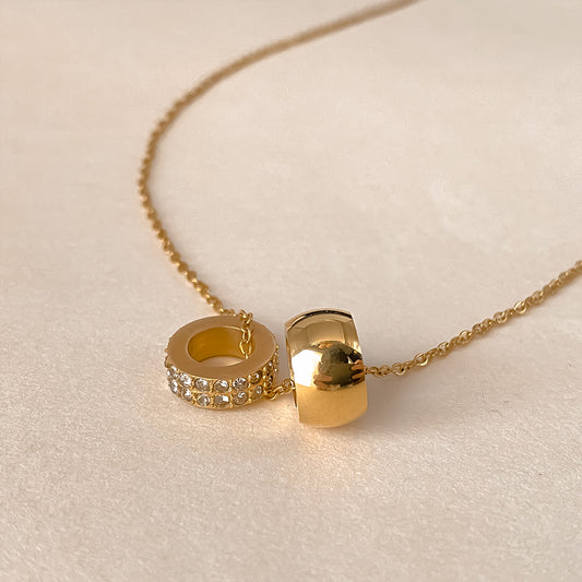 Stainless Steel Ring Pendant Necklace