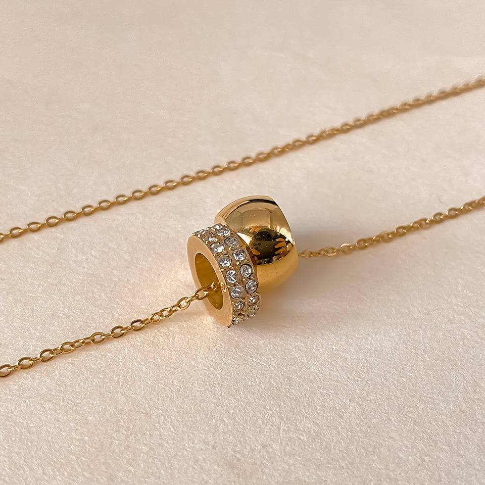 Stainless Steel Ring Pendant Necklace
