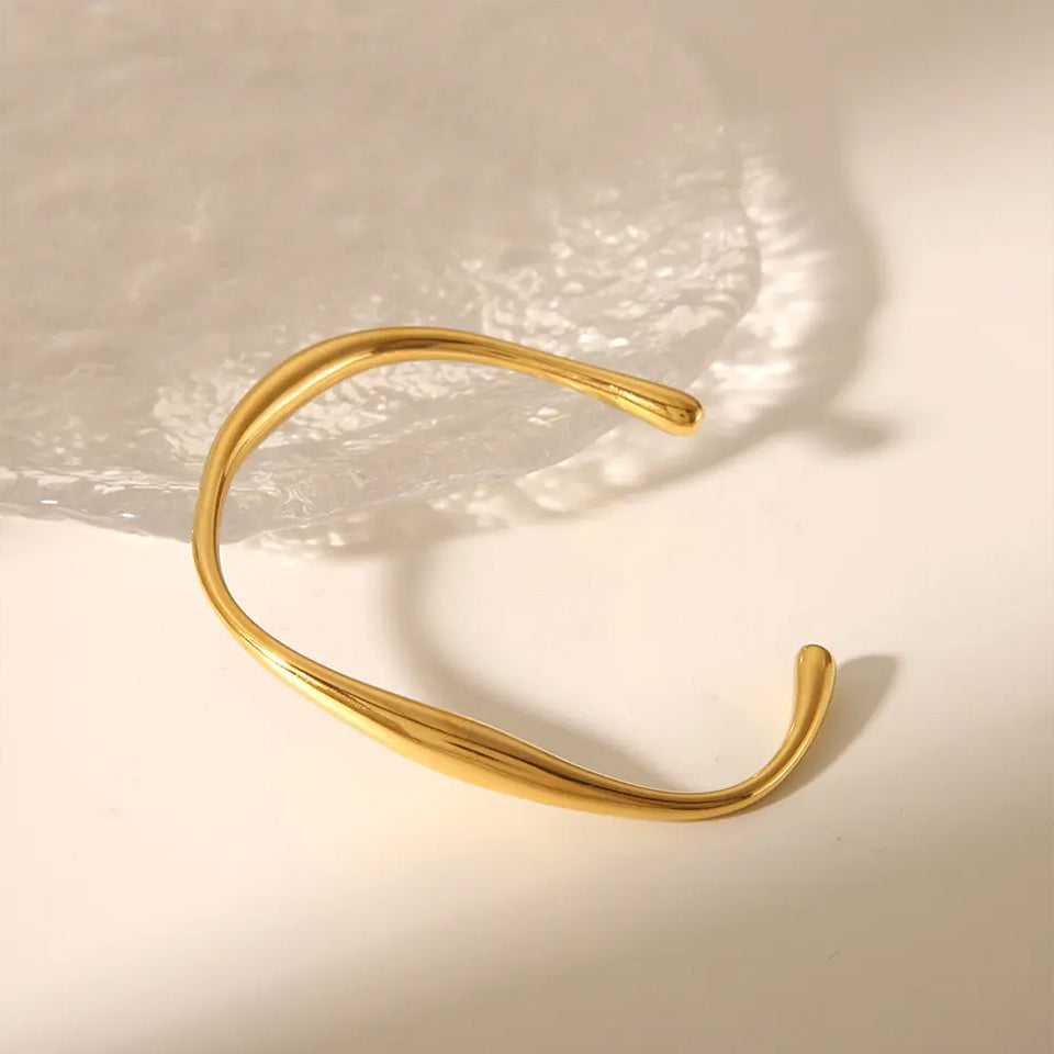 Classic 14k Gold Plated Stainless Steel Bracelet