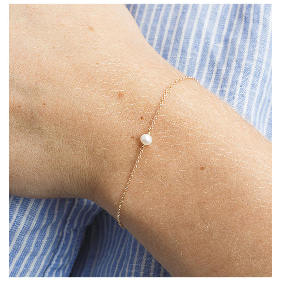 Minimalist Sea Pearl Stainless Steel Bracelets