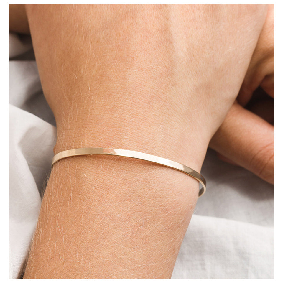 Stainless Steel Cuff Bangle Bracelet