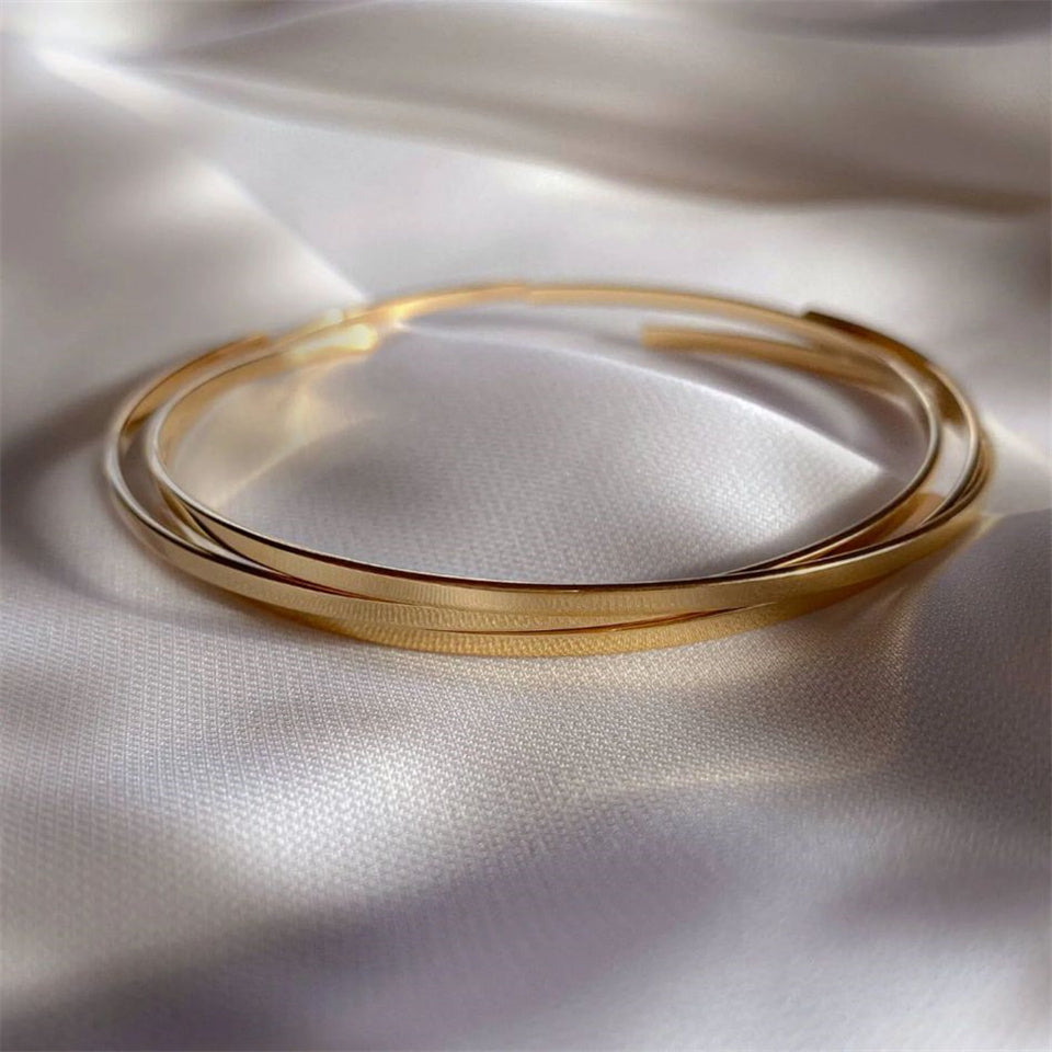 Stainless Steel Cuff Bangle Bracelet