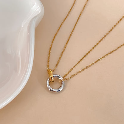 Two-Color Pendant Necklace