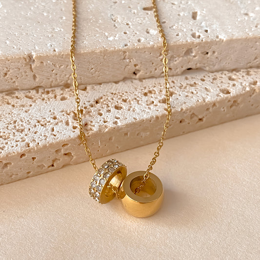 Stainless Steel Ring Pendant Necklace