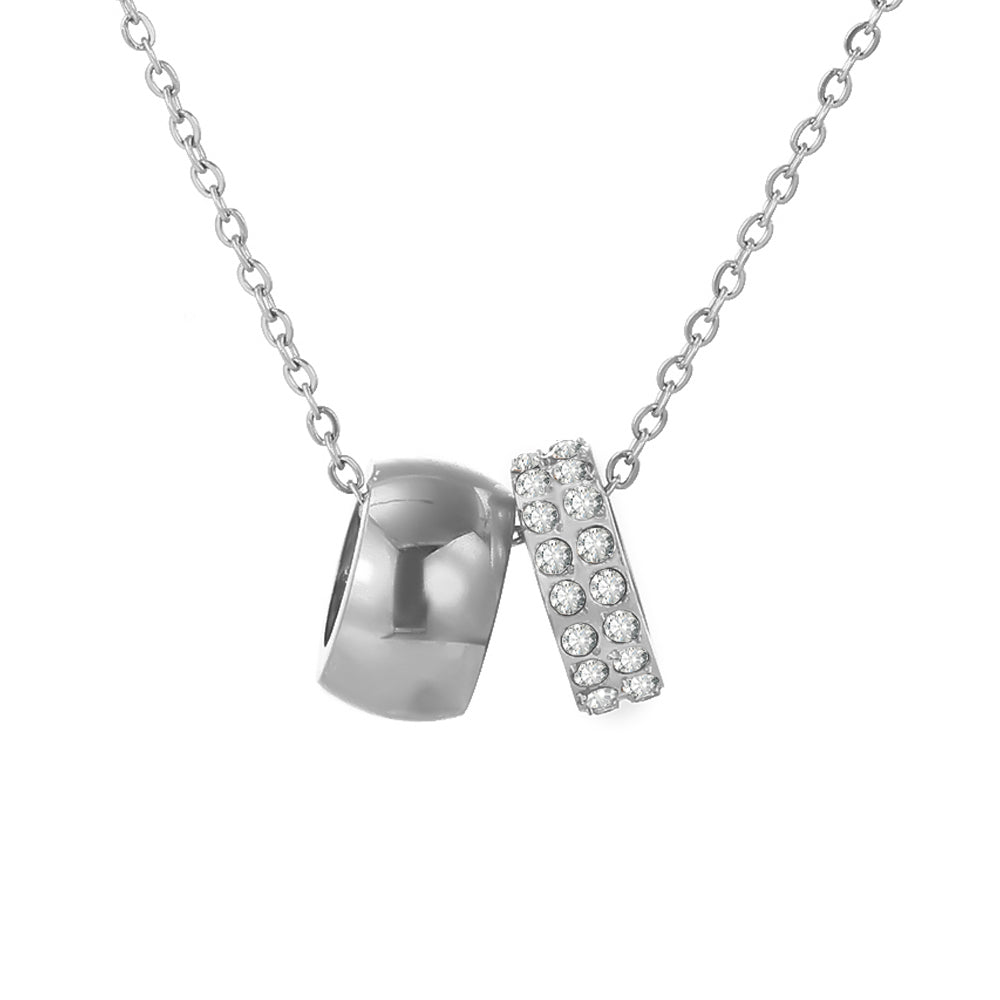 Stainless Steel Ring Pendant Necklace