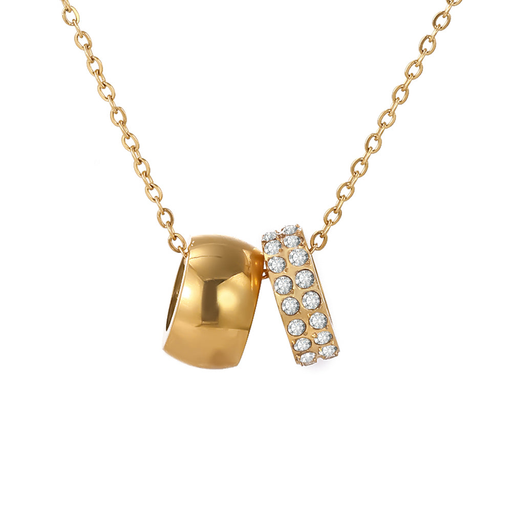 Stainless Steel Ring Pendant Necklace