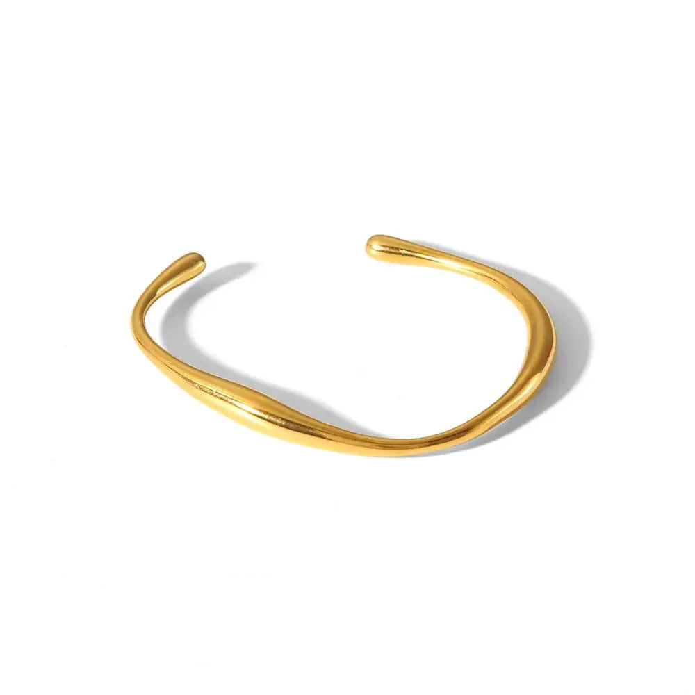 Classic 14k Gold Plated Stainless Steel Bracelet