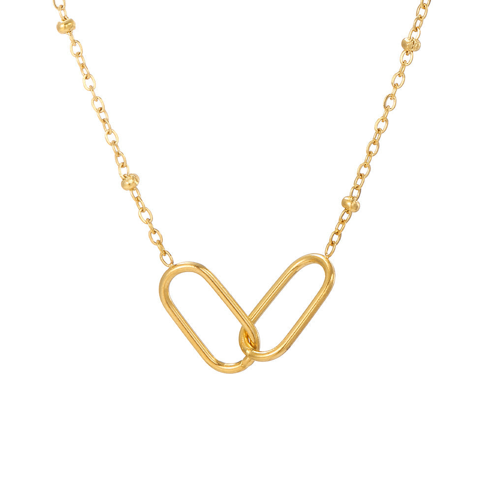Infinity Link Stainless Steel Necklace