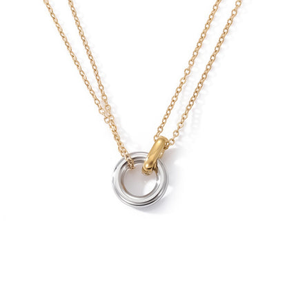 Two-Color Pendant Necklace